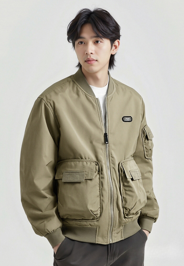 Trendyshop Casual Military Style Bomber Jacket