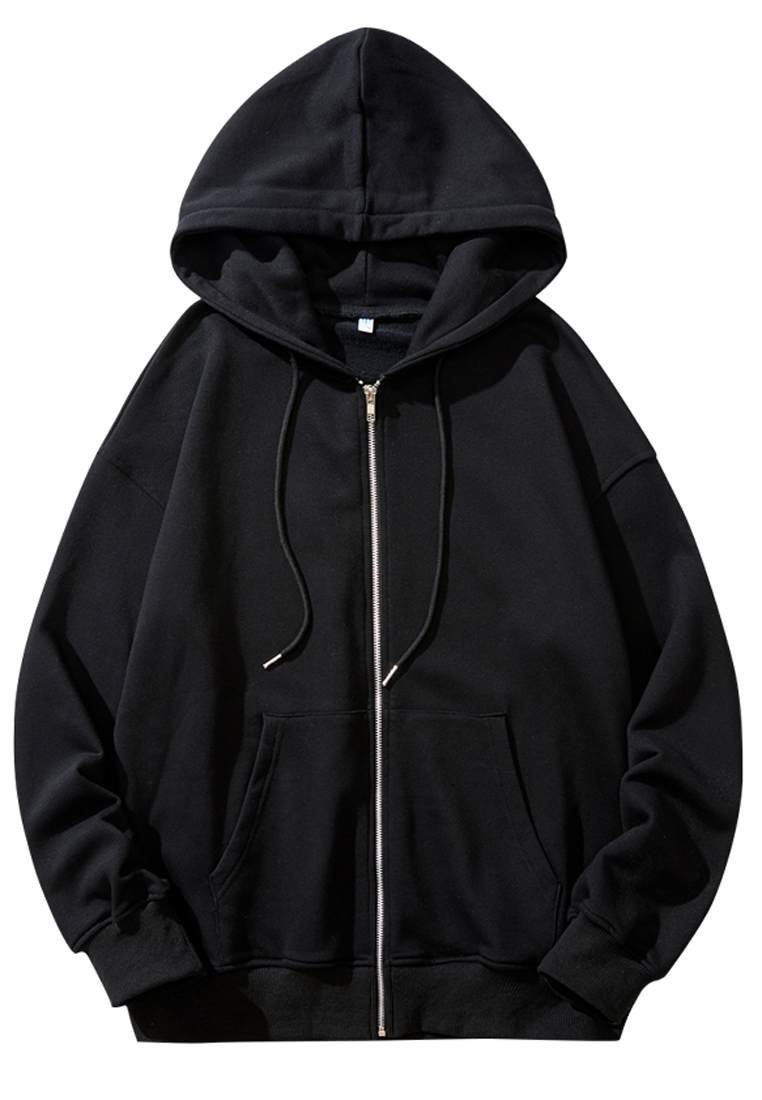 plain black jacket without hood