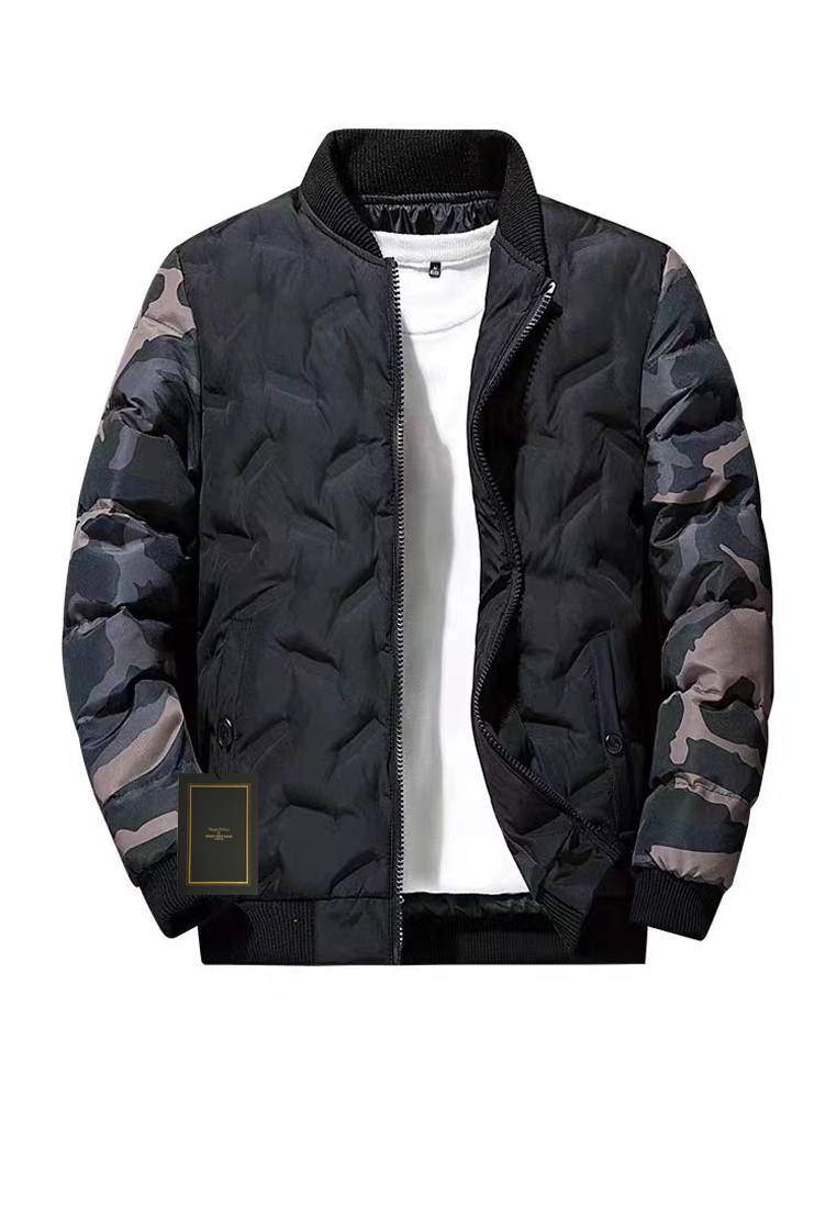 Twenty Eight Shoes Camouflage Patchwork Baseball Jacket FX9988