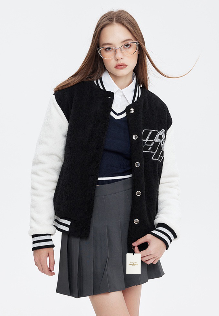 Twenty Eight Shoes Sequin Embroidered Baseball Jacket HH-N3701