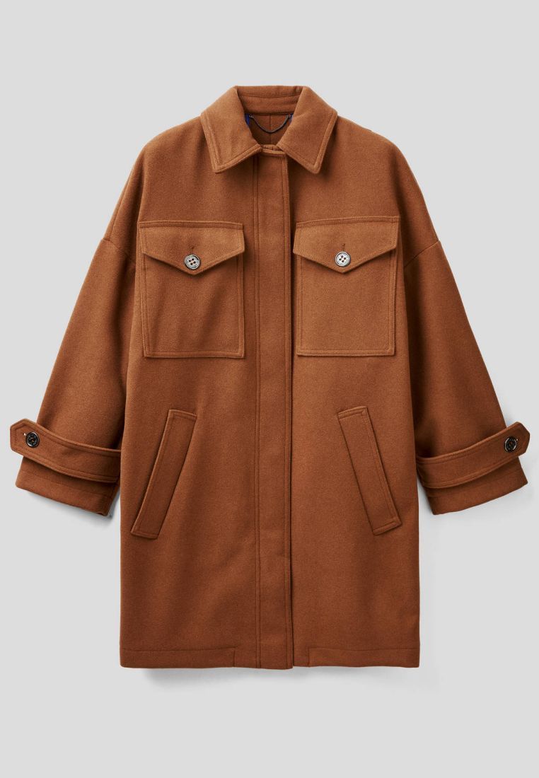 WOMEN FASHION Jackets Fur discount 69% Beige 36                  EU Benetton jacket 