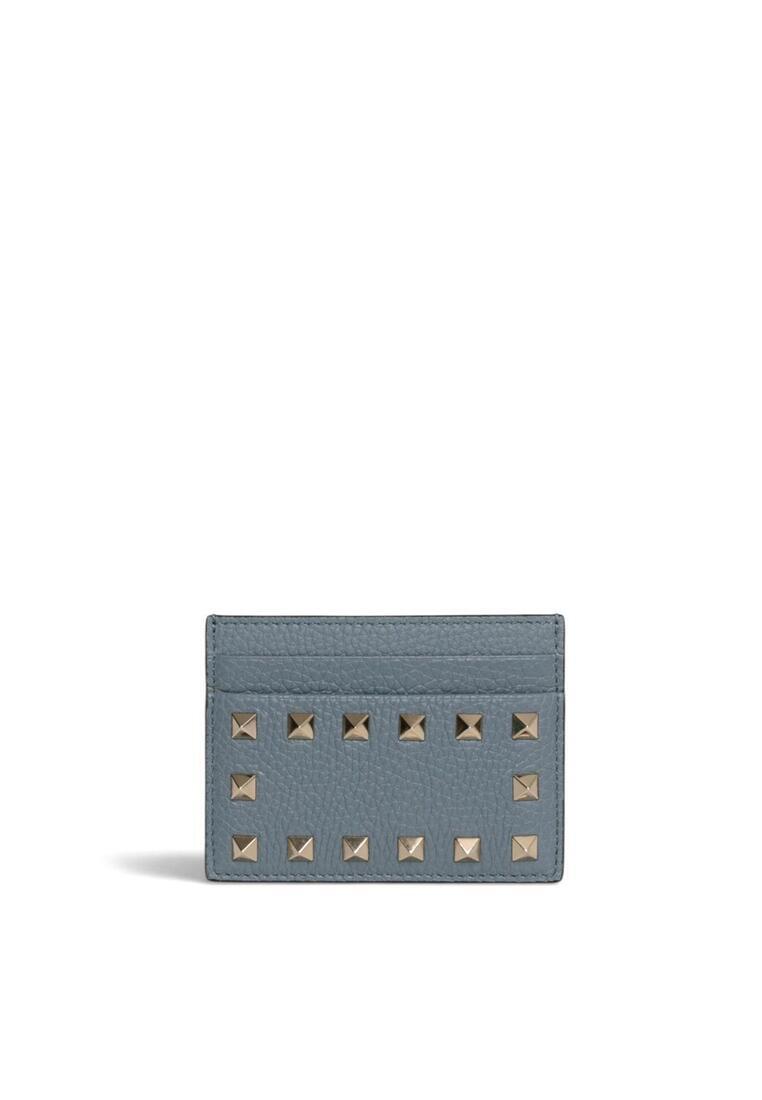 Valentino Rockstud Grainy Calfskin Cardholder Card Holder