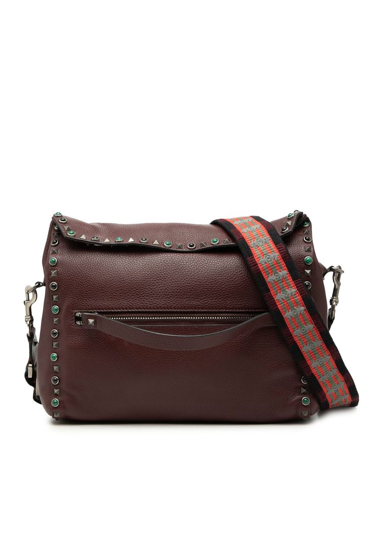 Valentino Pre-Loved Valentino Leather Rolling Rockstud Crossbody