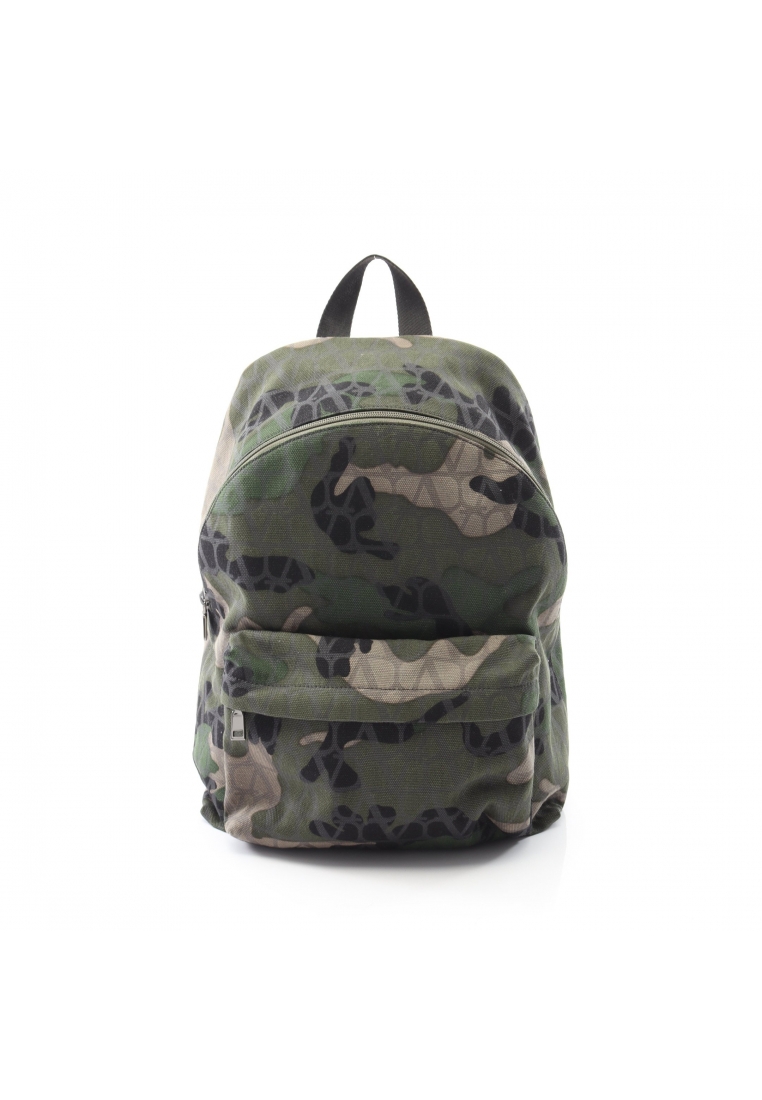 Valentino Pre-Loved Valentino Backpack rucksack camouflage canvas green multicolor