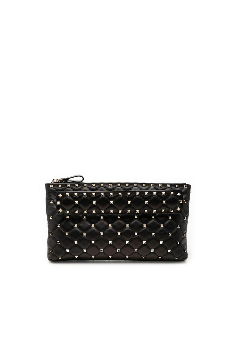 Valentino Pre-Loved Valentino Nappa Rockstud Spike Clutch