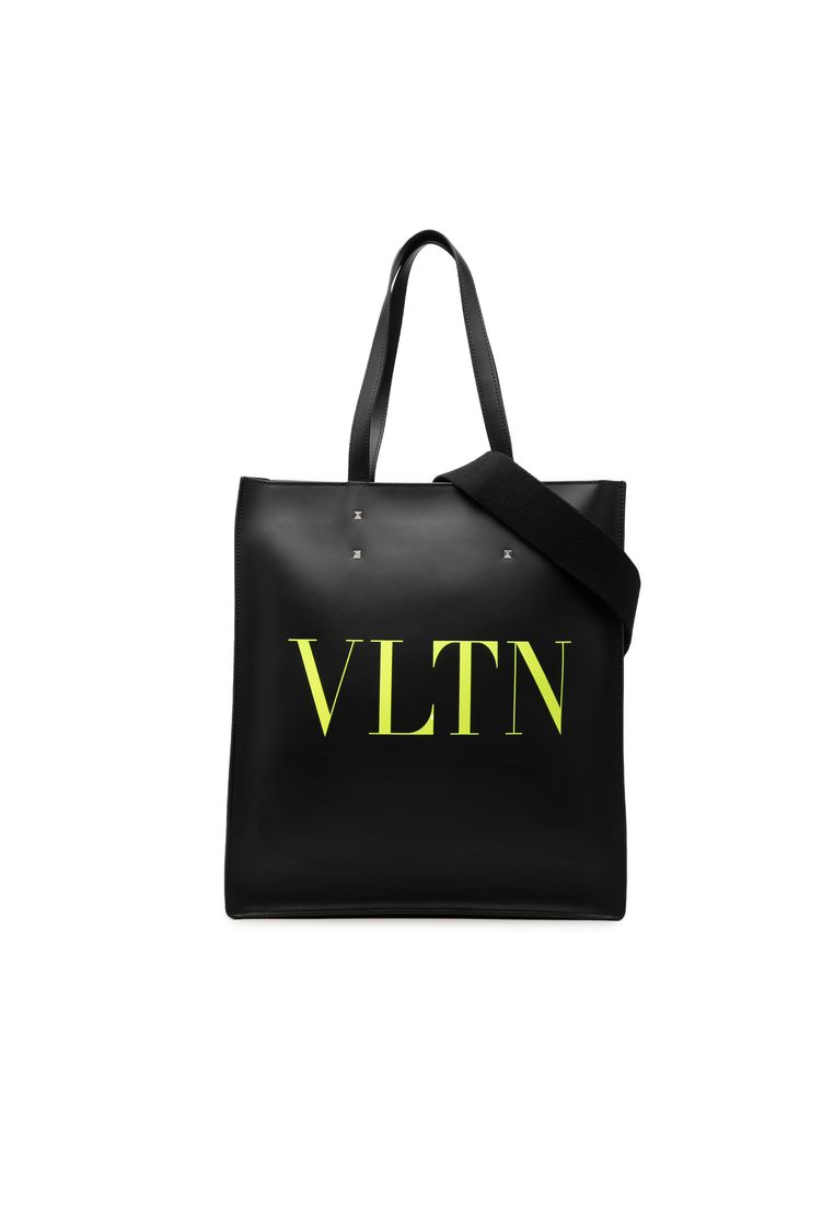 Valentino Pre-Loved Valentino Calfskin Rockstud Vltn Tote