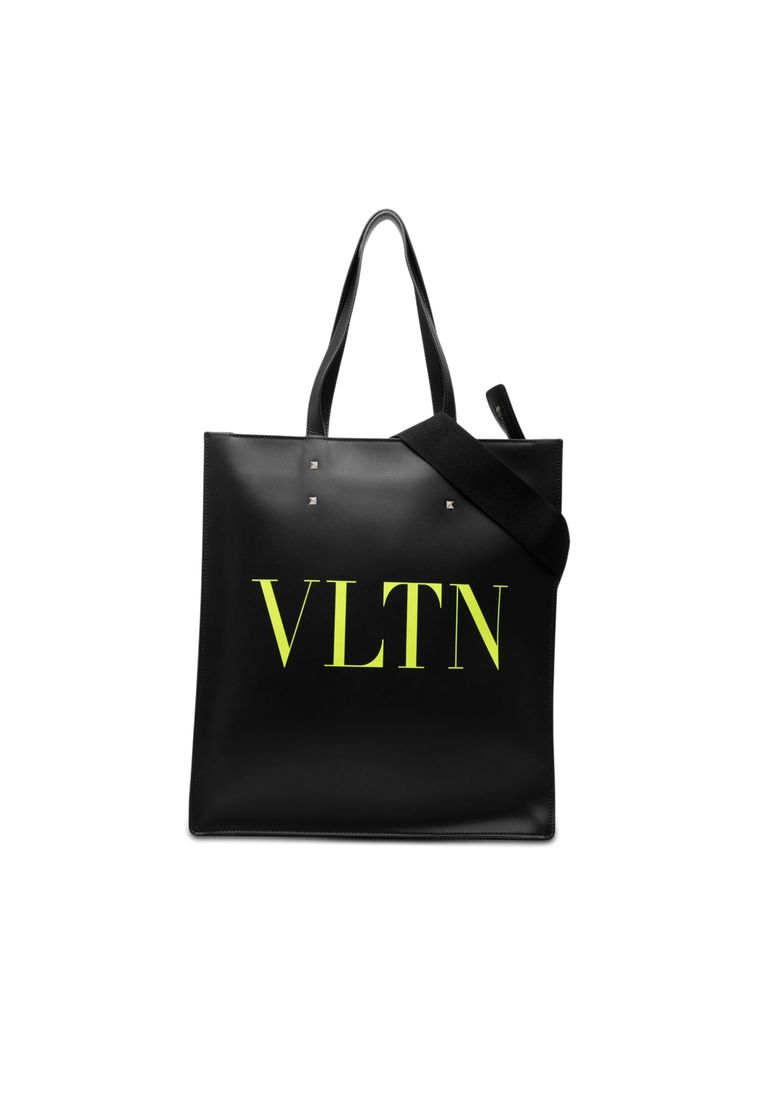 Valentino Pre-Loved Valentino Calfskin Rockstud Vltn Tote