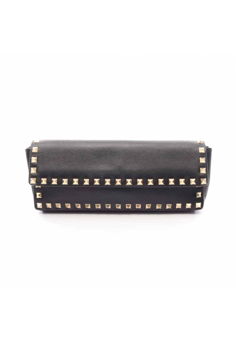 Valentino Pre-Loved Valentino Rockstud Clutch bag leather black