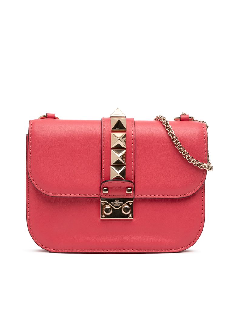 Valentino Pre-Loved Valentino Small Rockstud Glam Lock Crossbody