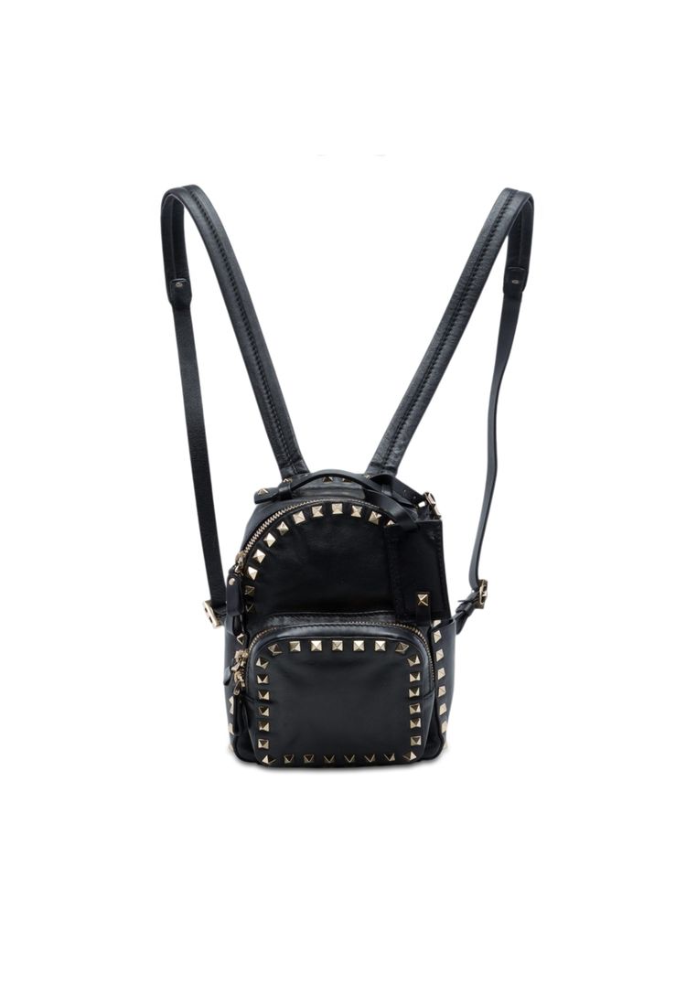 Valentino Pre-Loved Valentino Mini Leather Rockstud Backpack