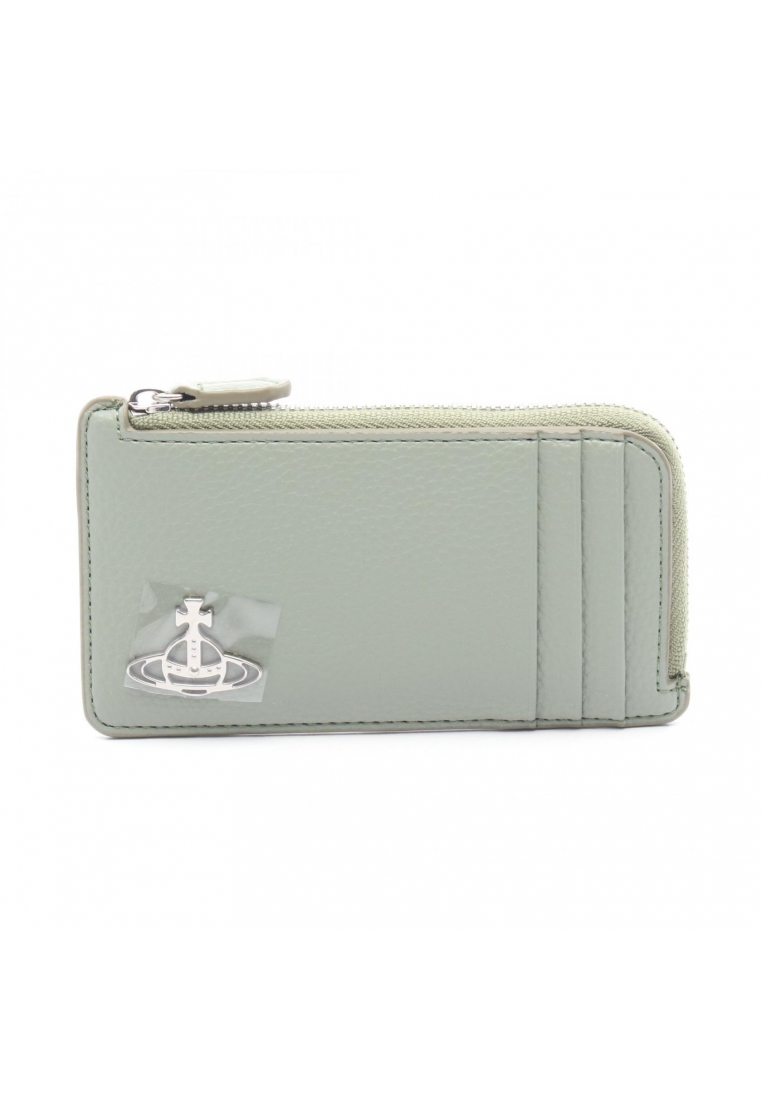 Vivienne Westwood Pre-Loved Vivienne Westwood Orb coin purse leather green