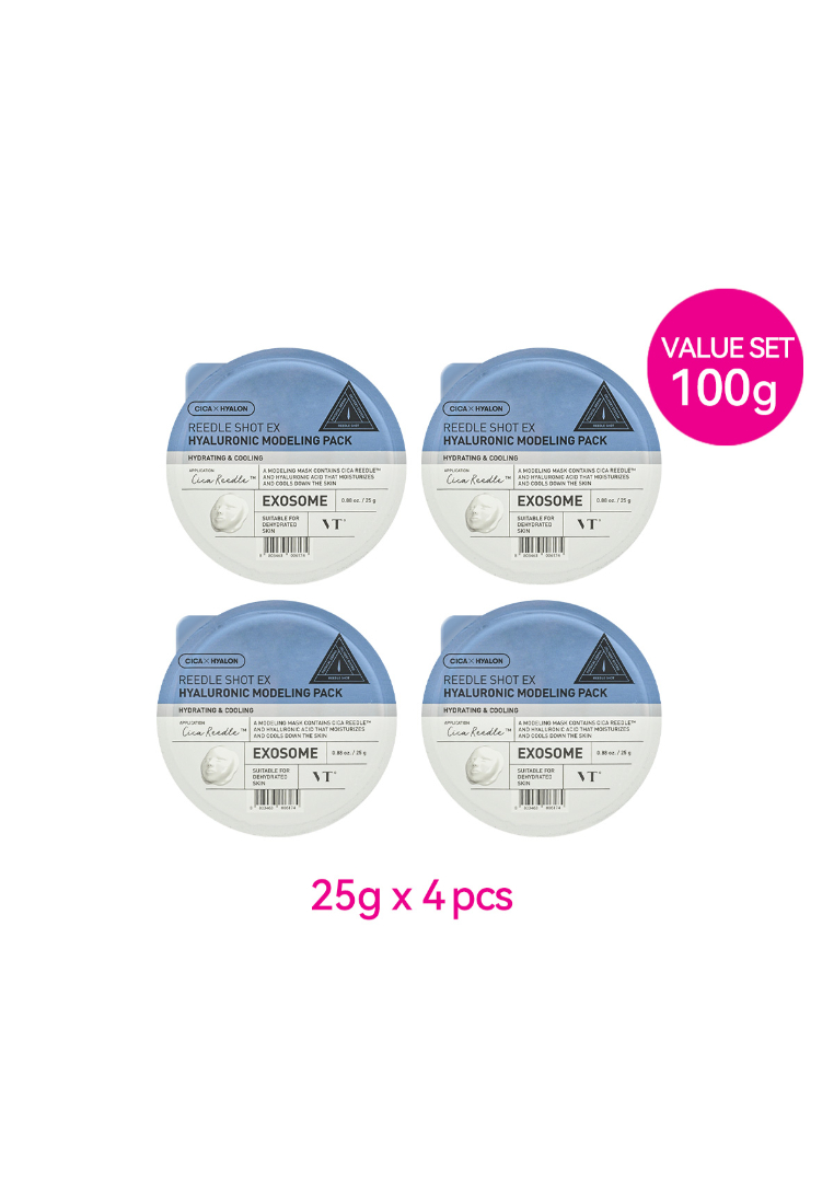 VT Cosmetics VT Reedle Shot EX Collagen Modelling Pack Value Set (25g x 4pcs)