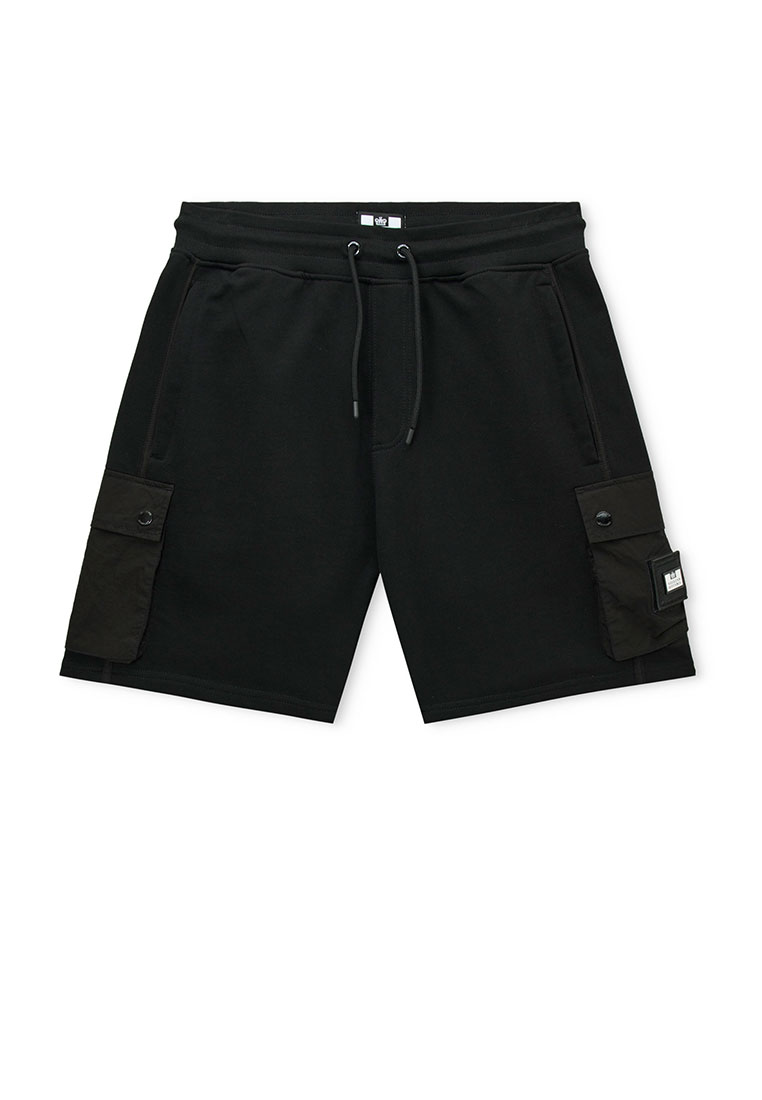 Weekend Offender MENS BLACK NOREASTER SHORTS WITH FLAT BINDING
