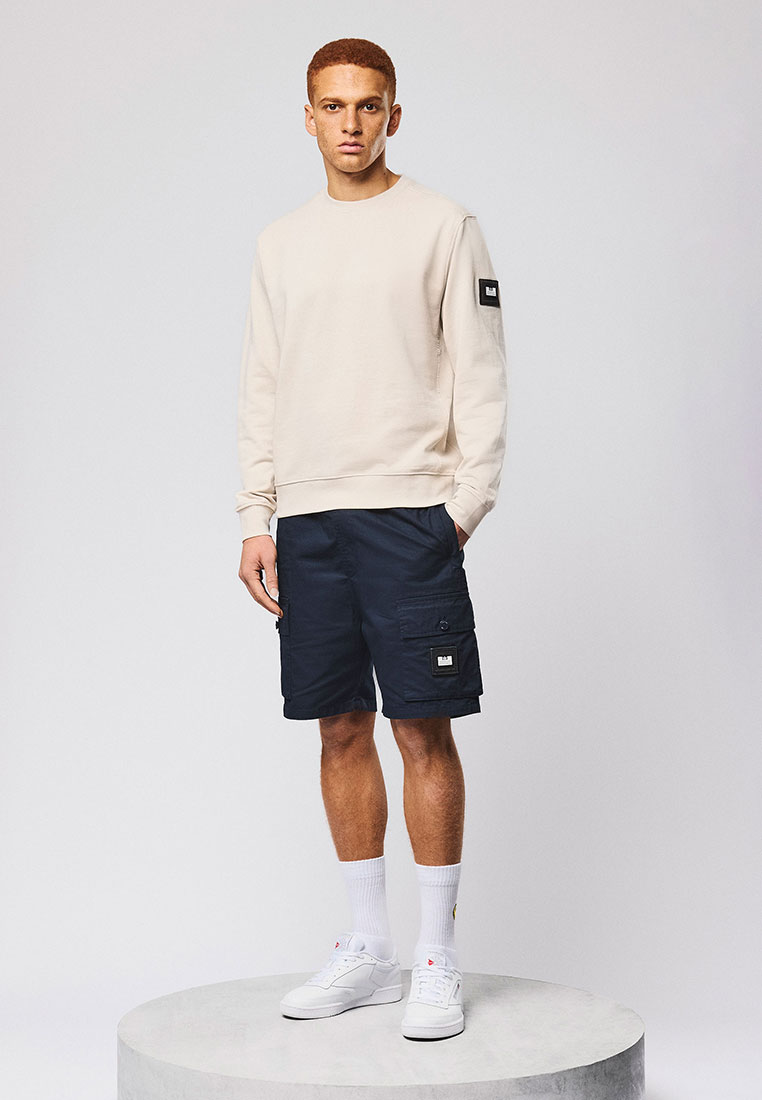 Weekend Offender MENS CEMENT THUNDER SWEAT WITH FLAT BINDING