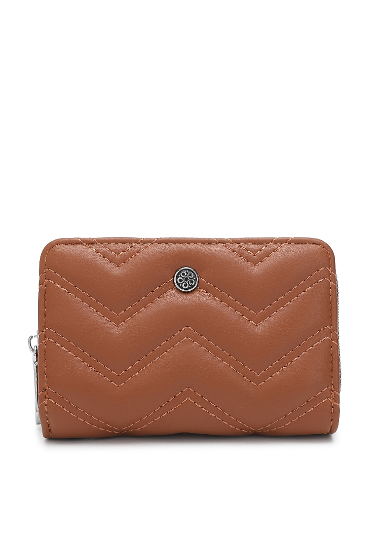 Wild Channel Women's Quilted Bi Fold Purse