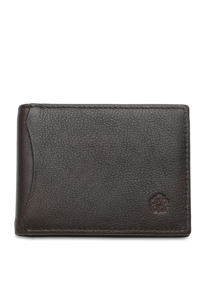 Wild Channel Men's Genuine Leather RFID Blocking Money Clip Wallet